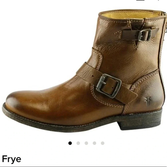 Frye Tyler Engineer Boot in Cognac - Picture 2 of 11